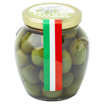 ОЛИВКИ ЗЕЛЁНЫЕ С КОСТОЧКОЙ НОЧЕЛЛАРА "CEZONI" 290 Г