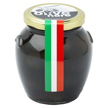ОЛИВКИ ЧЁРНЫЕ С КОСТОЧКОЙ "CEZONI" 290 Г