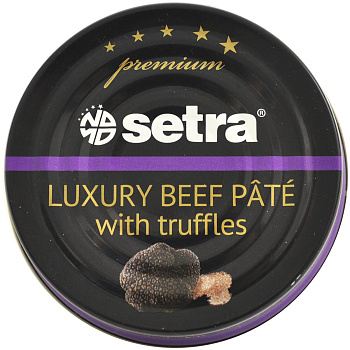 ПАШТЕТ ЛЮКС ГОВЯЖИЙ С ТРЮФЕЛЕМ "SETRA" 100 Г