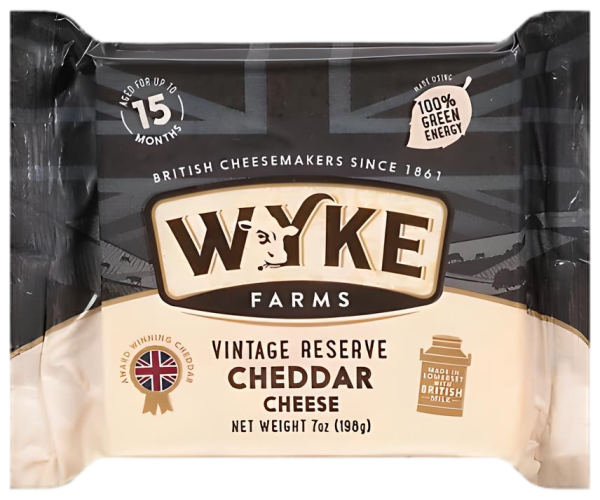 СЫР ЧЕДДЕР ВИНТАЖ РЕЗЕРВ 15 МЕС "WYKE FARMS" 200 Г